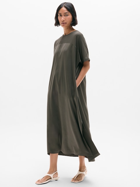 Featherweight Satin Dress