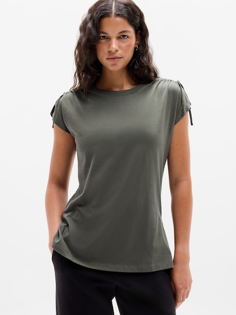 Favorite Cotton Cinched Tee