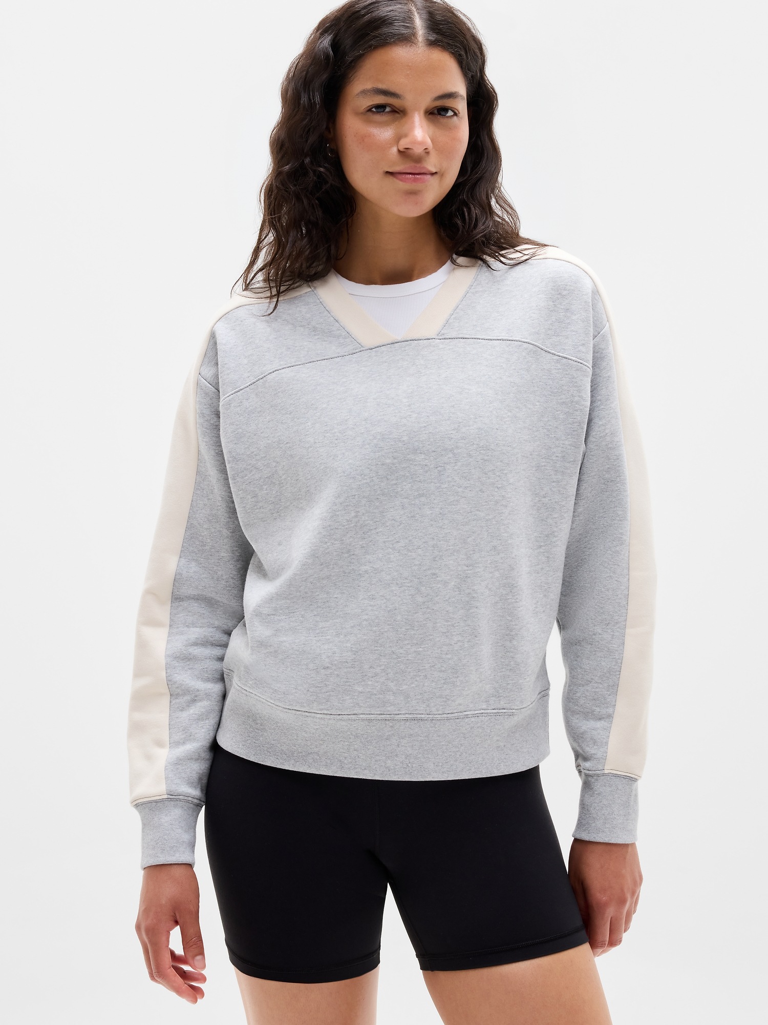 Forever Fleece V-Neck Sweatshirt