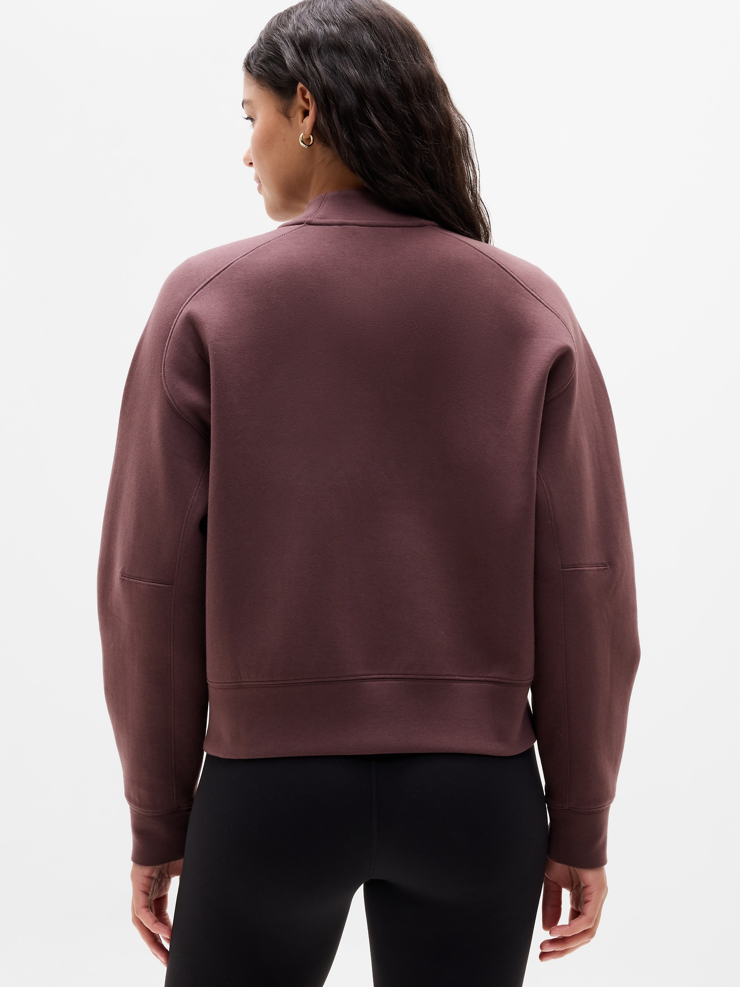 Form Knit Bomber Sweatshirt