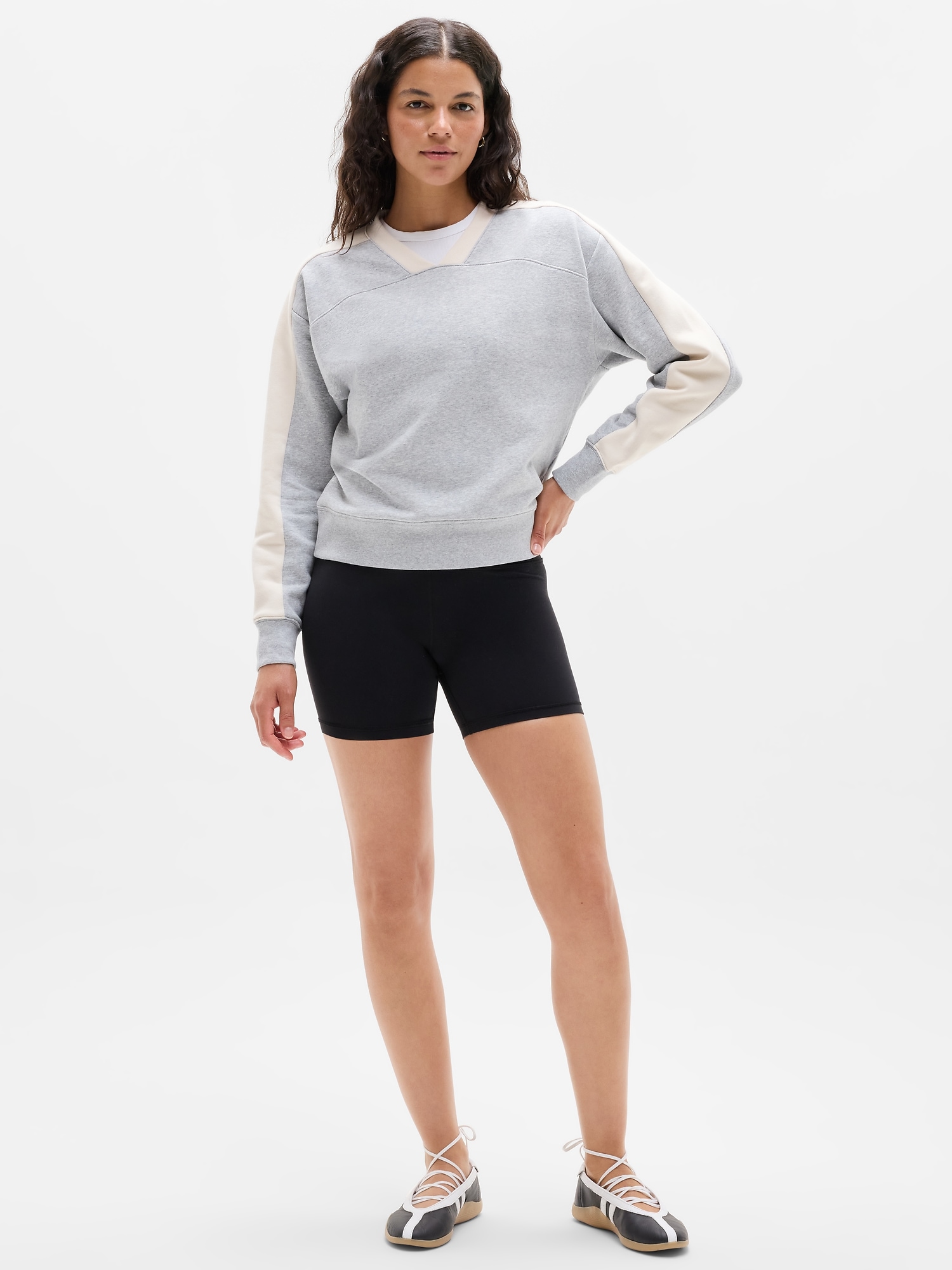 Forever Fleece V-Neck Sweatshirt