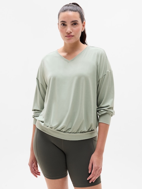 Move With Ease V-Neck Top
