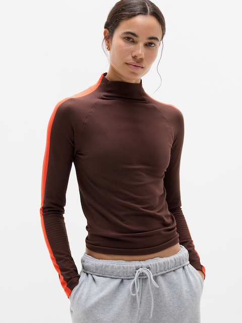 Renew Seamless Mock Neck Top