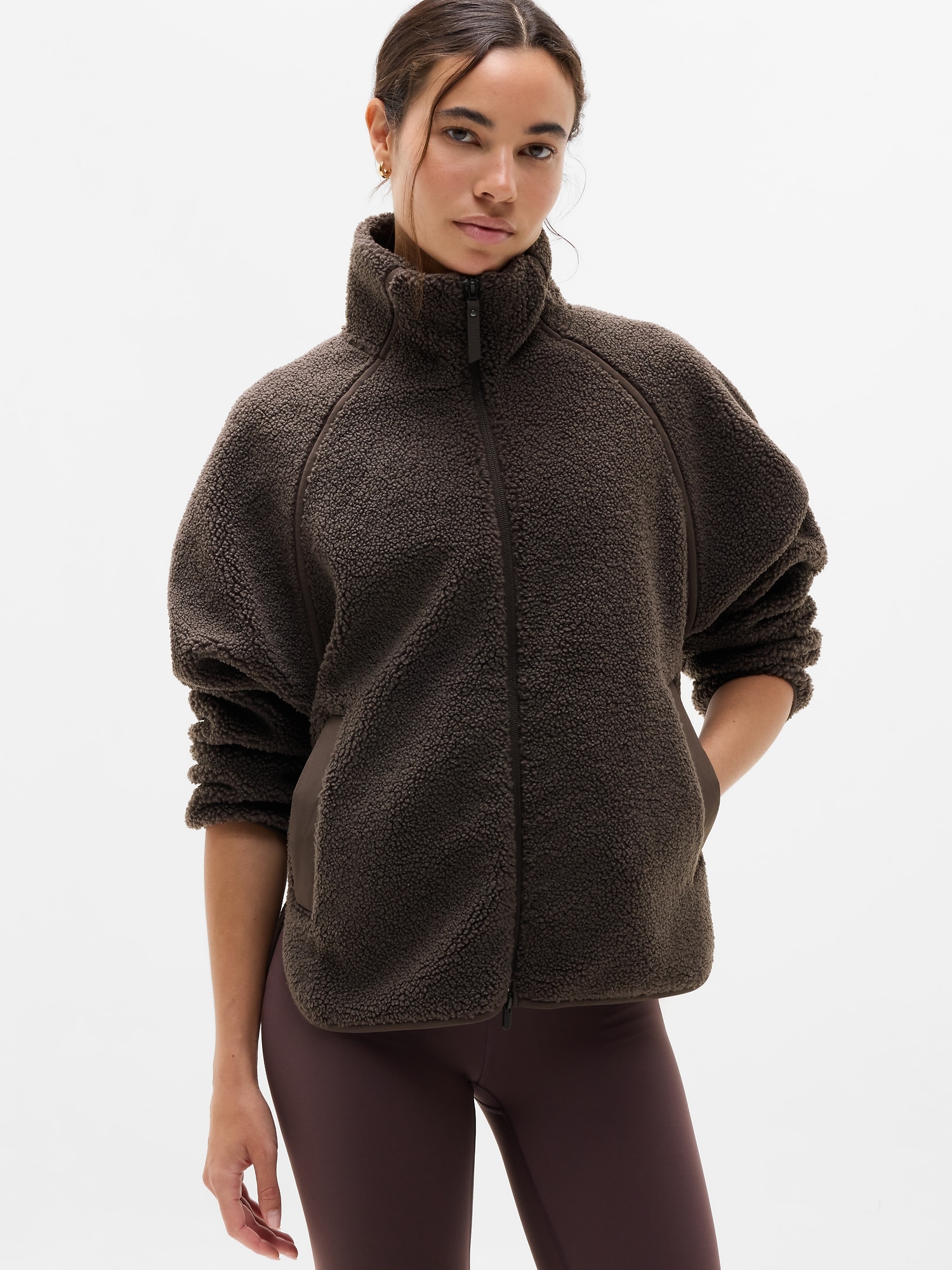 Athleta In The Clouds Jacket In Truffle