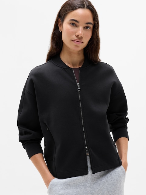 Form Knit Bomber Sweatshirt