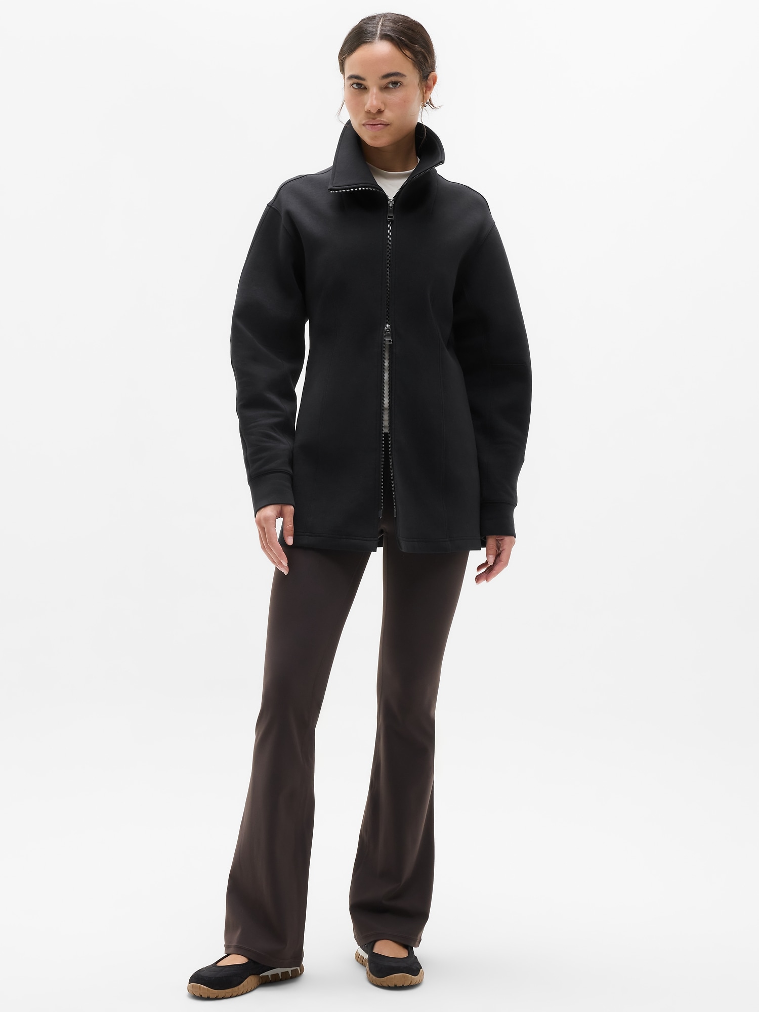 Form Knit Seamed Full Zip