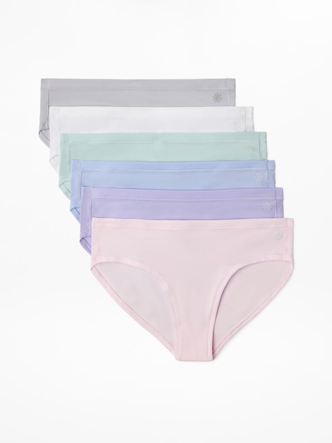 Athleta Girl Right Moves Cotton Bikini Underwear 6-Pack