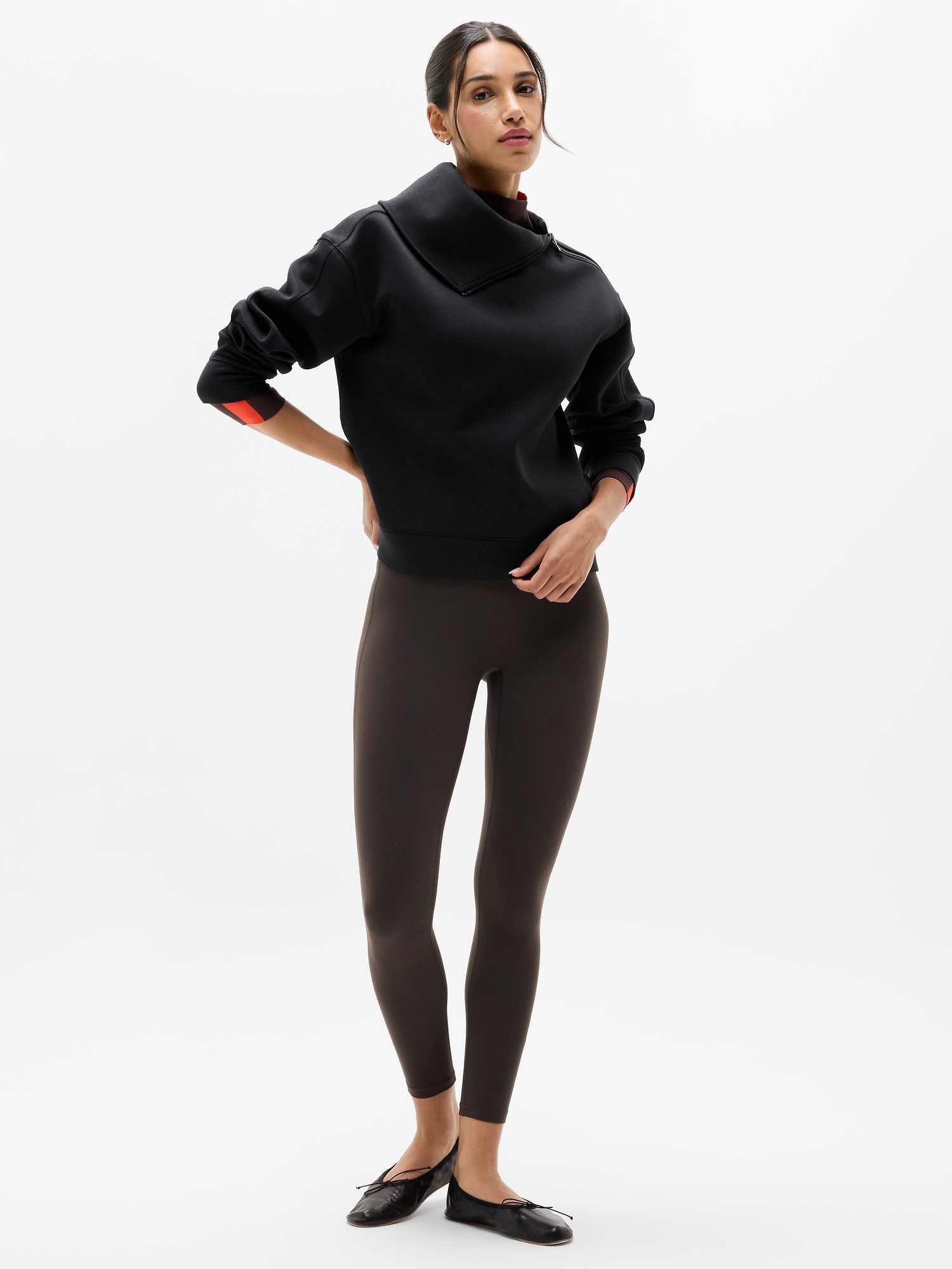 Form Knit Shawl Collar Sweatshirt