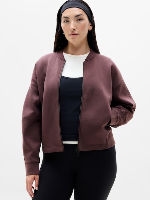 Form Knit Bomber Sweatshirt