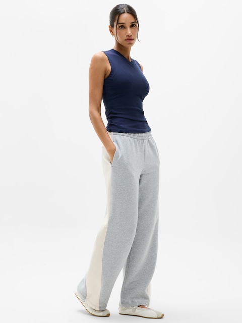 Forever Fleece Colorblock Wide Leg