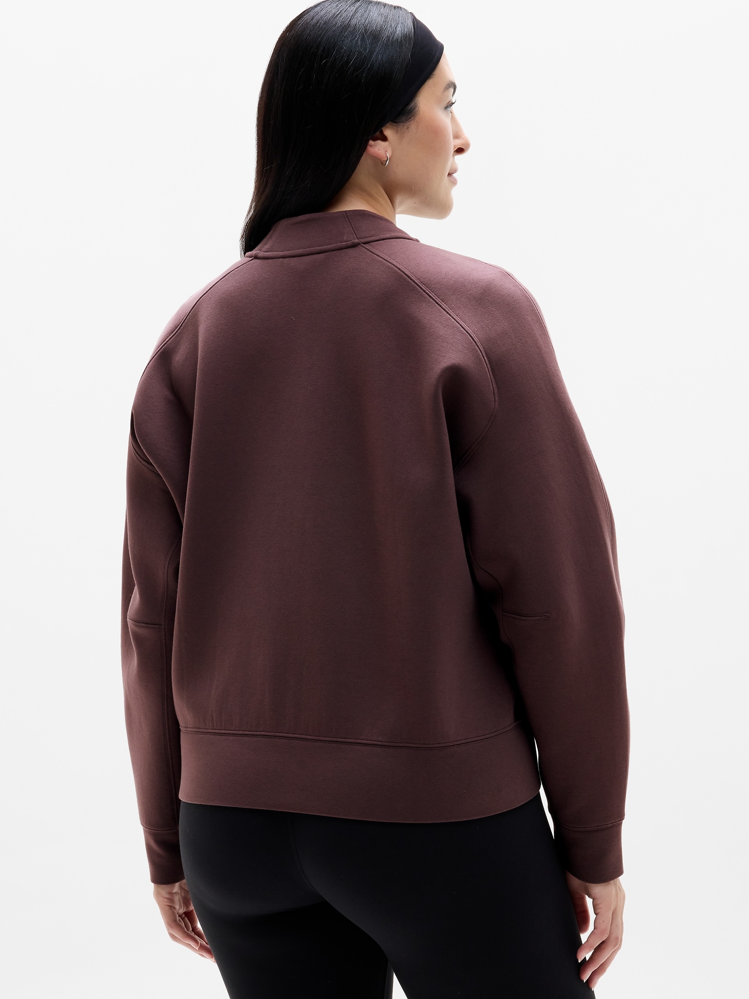 Form Knit Bomber Sweatshirt