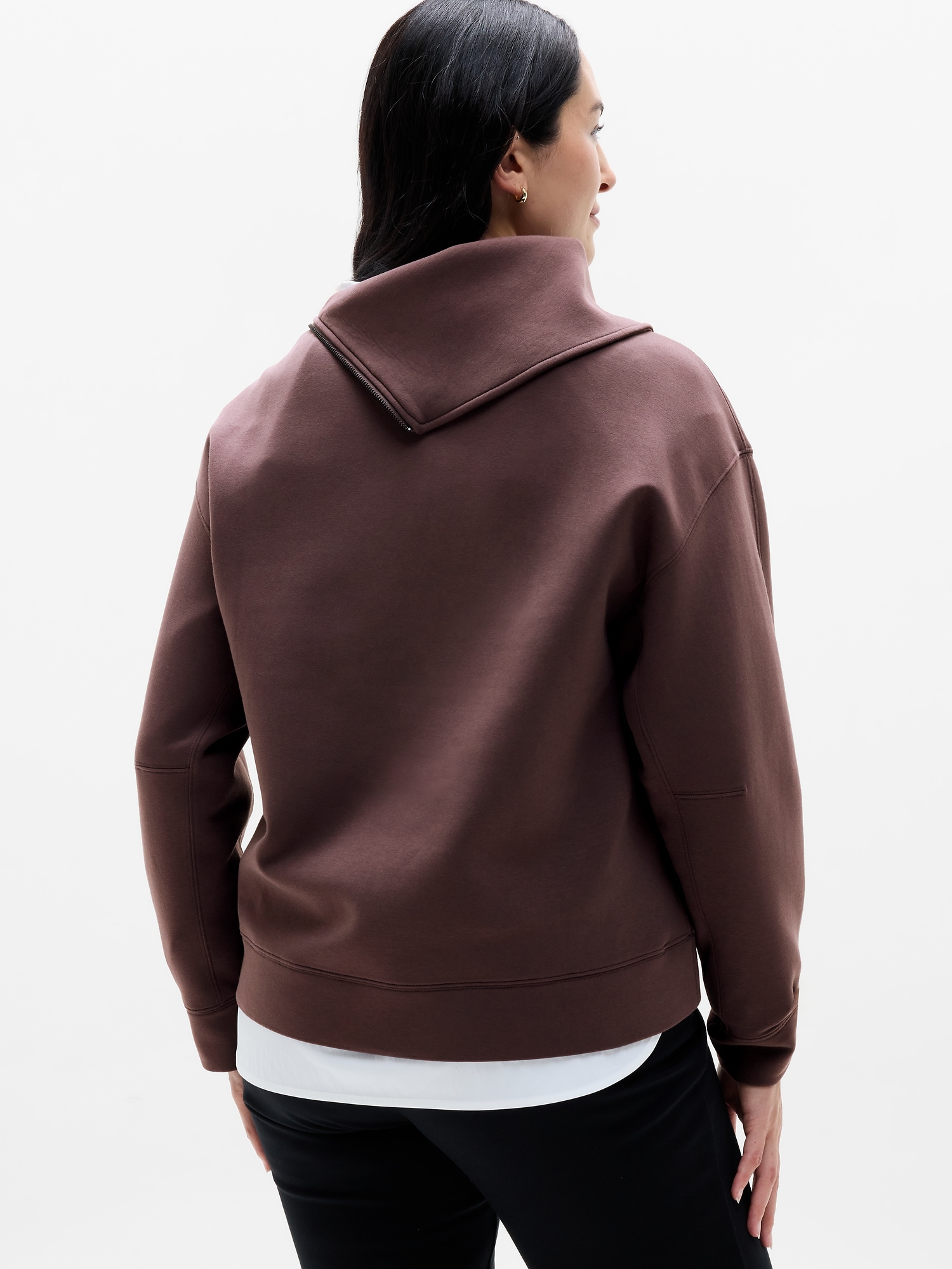 Form Knit Shawl Collar Sweatshirt