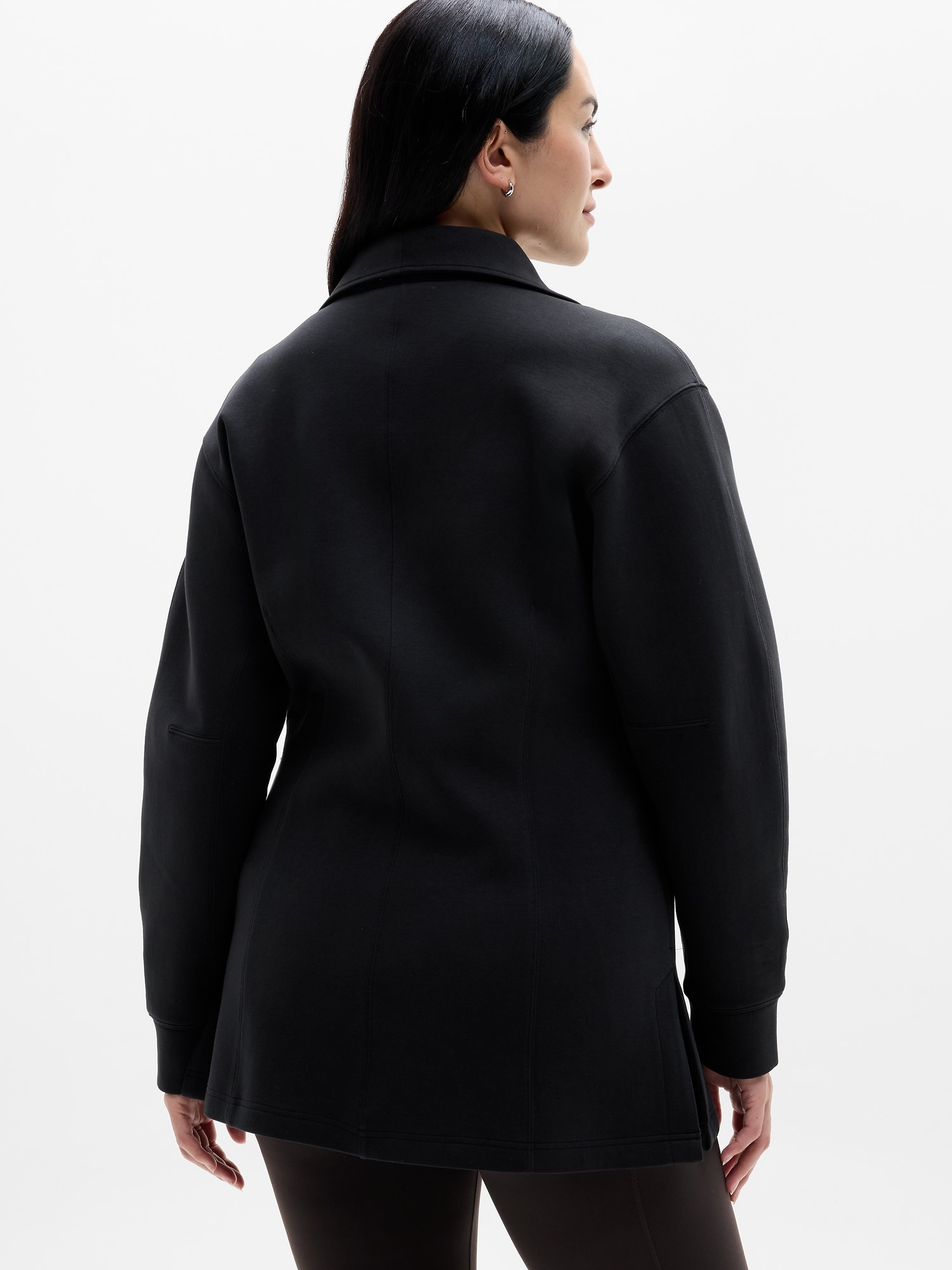 Form Knit Seamed Full Zip