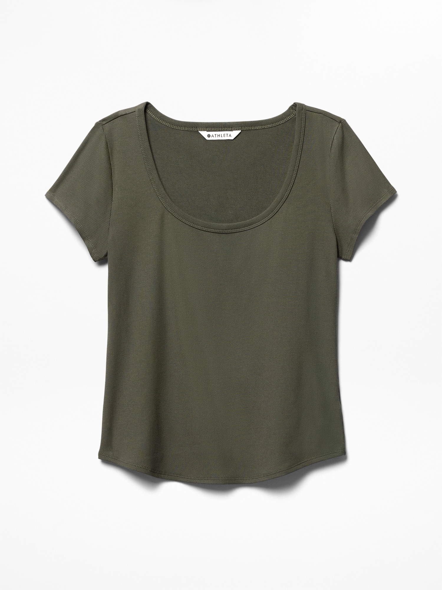 Signature Rib Scoop Tee