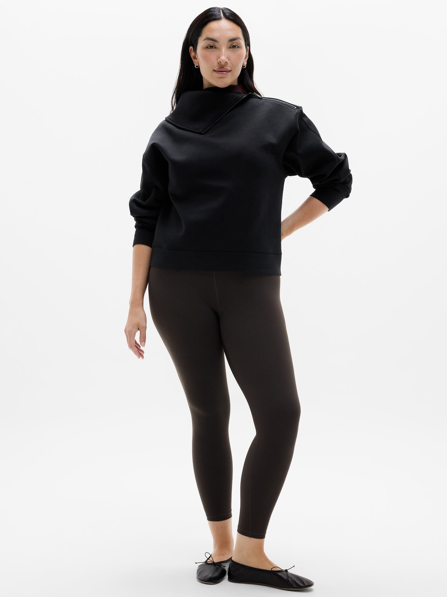 Женская толстовка Athleta Form Knit Shawl Collar, цвет: Чёрный — фото 4