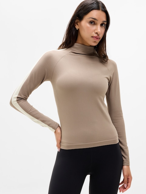 Renew Seamless Mock Neck Top