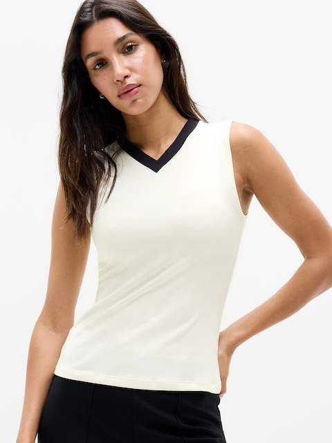 Signature Rib V-Neck Muscle Tank
