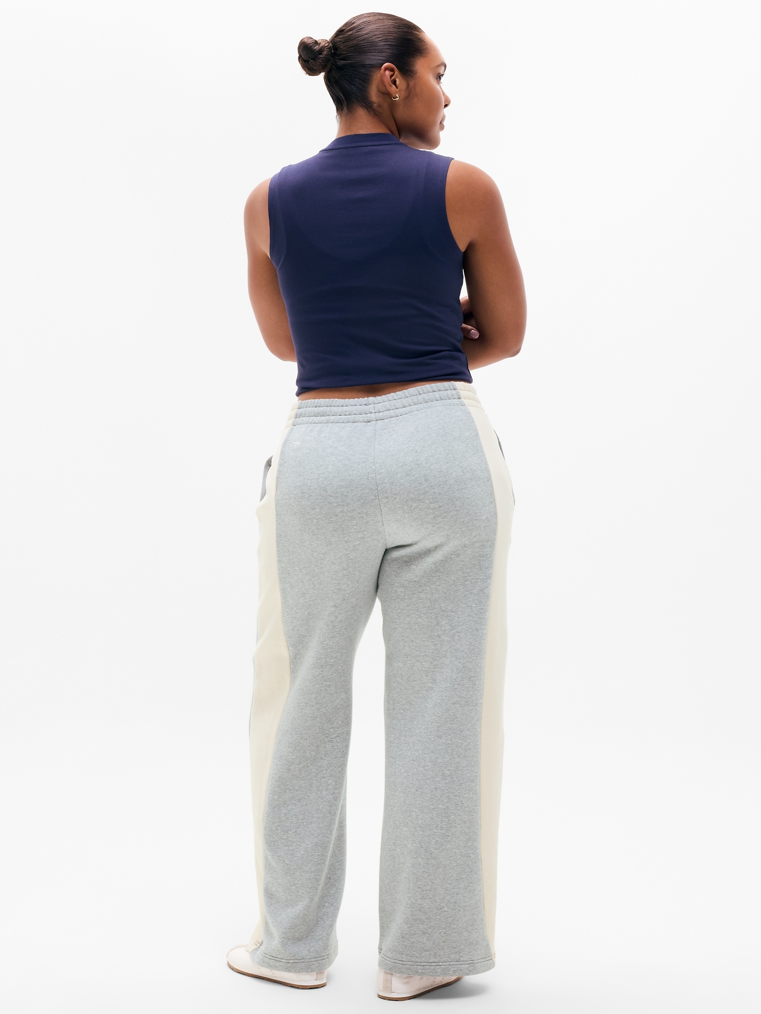 Forever Fleece Colorblock Wide Leg