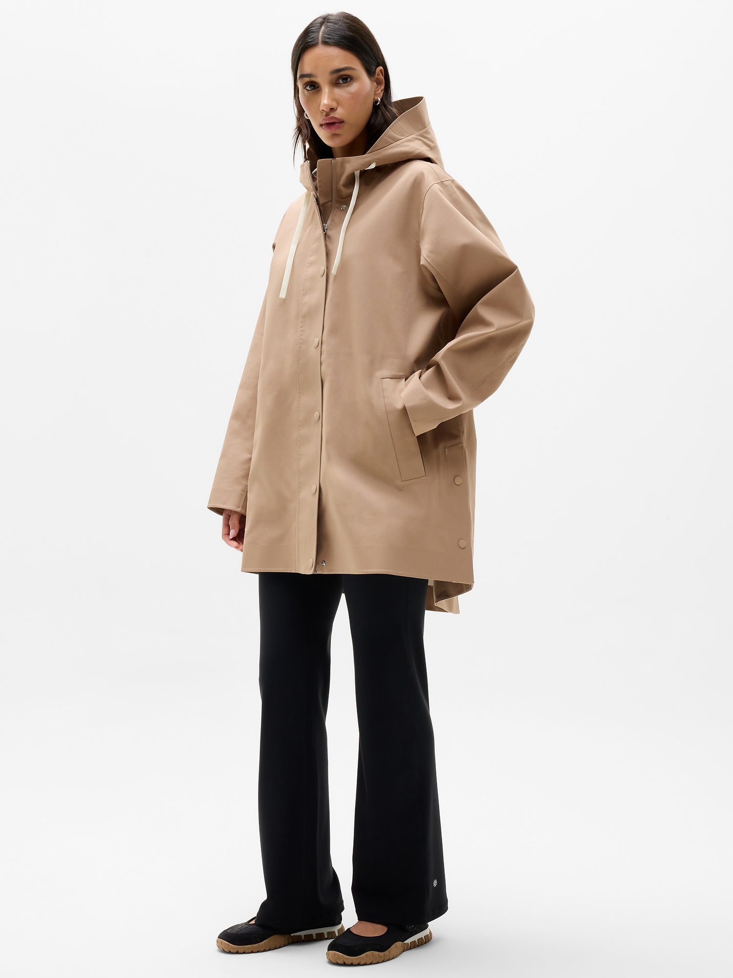 Athleta Rainout Roam Jacket In Savanna/pearl