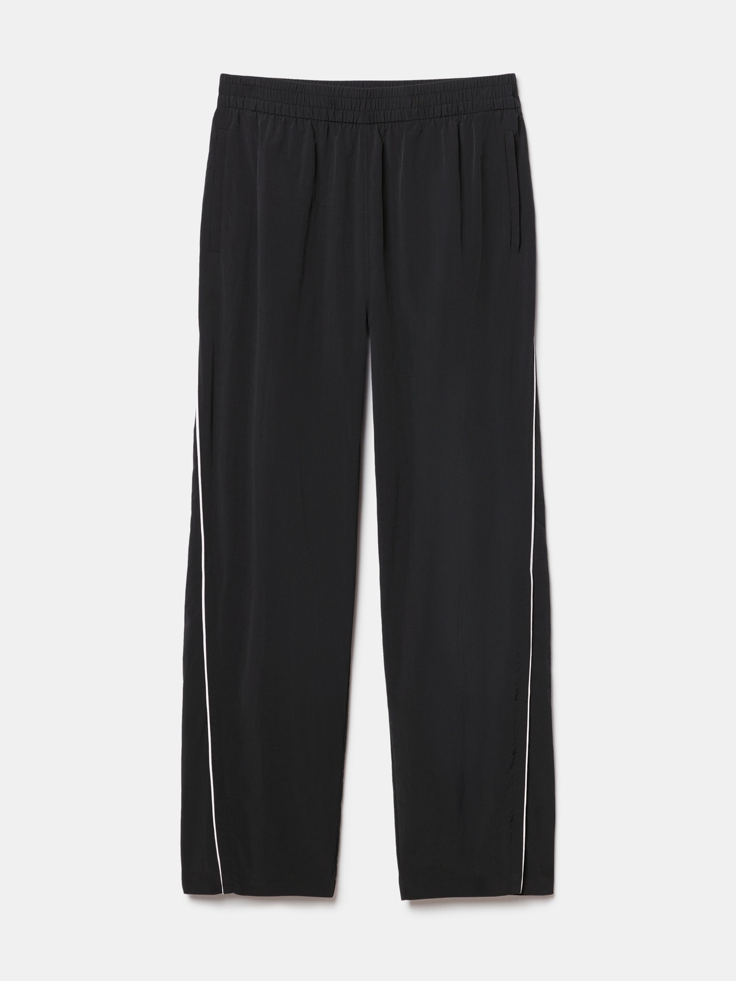 Женские брюки Athleta On The Move Mid Rise Track, цвет: Чёрный / Белый — фото 6