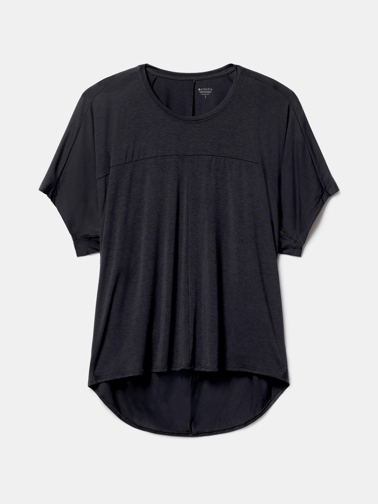 Женская футболка Athleta Move With Ease Draped, цвет: Чёрный — фото 6