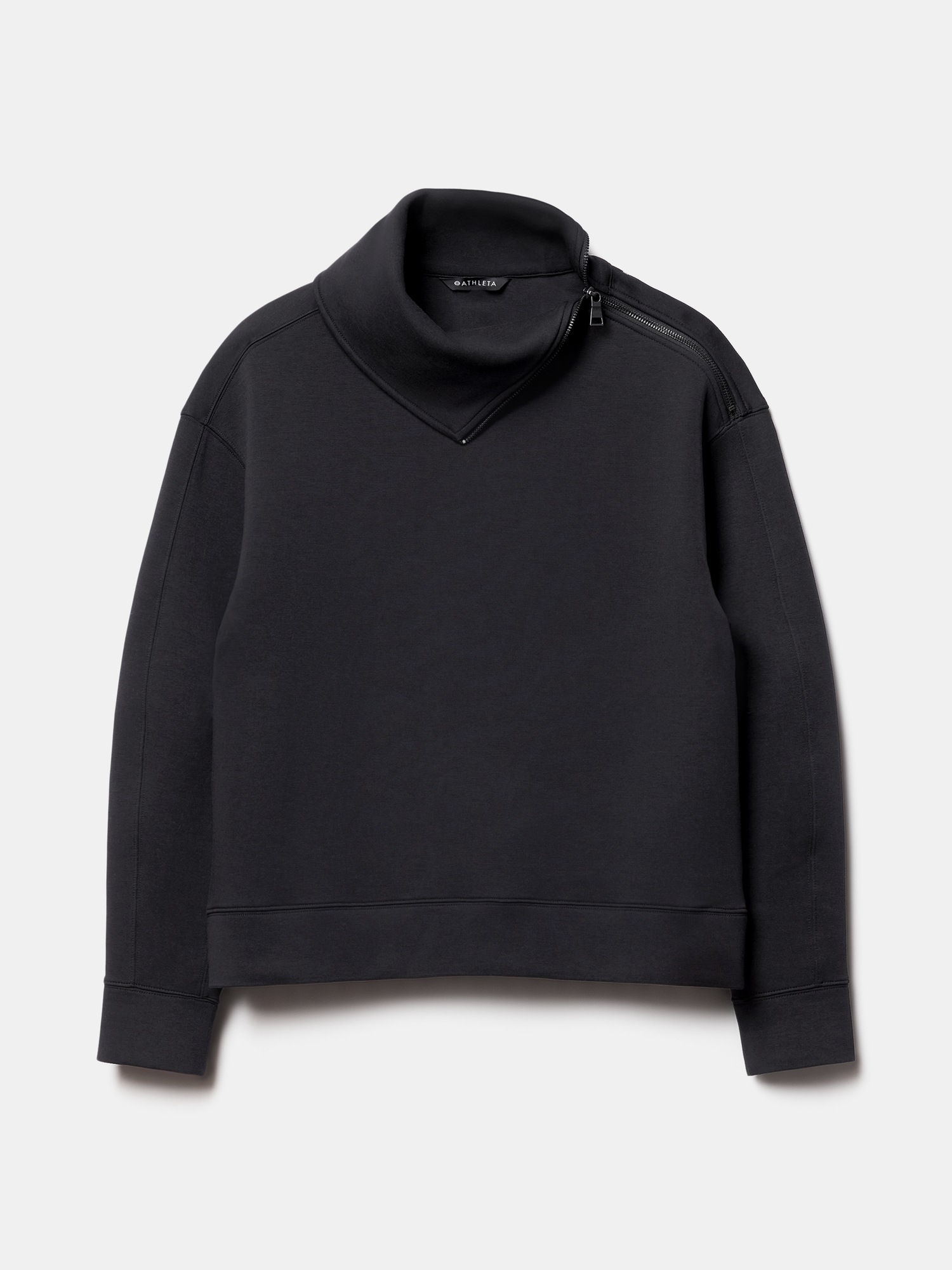 Form Knit Shawl Collar Sweatshirt