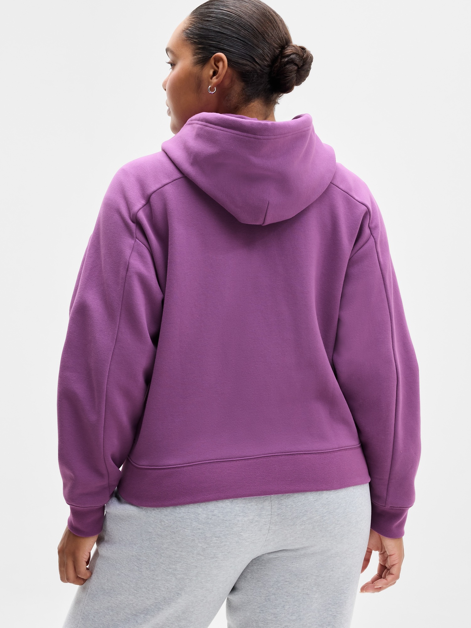 Женская толстовка Athleta Forever Fleece Classic Full Zip, цвет: Azalea — фото 4