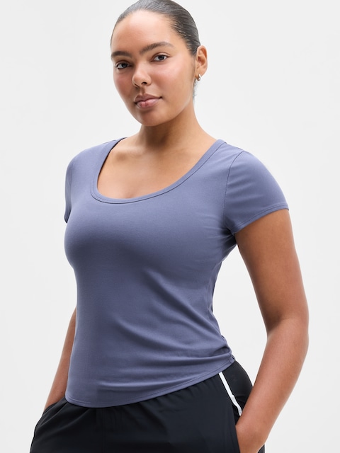 Signature Rib Scoop Tee