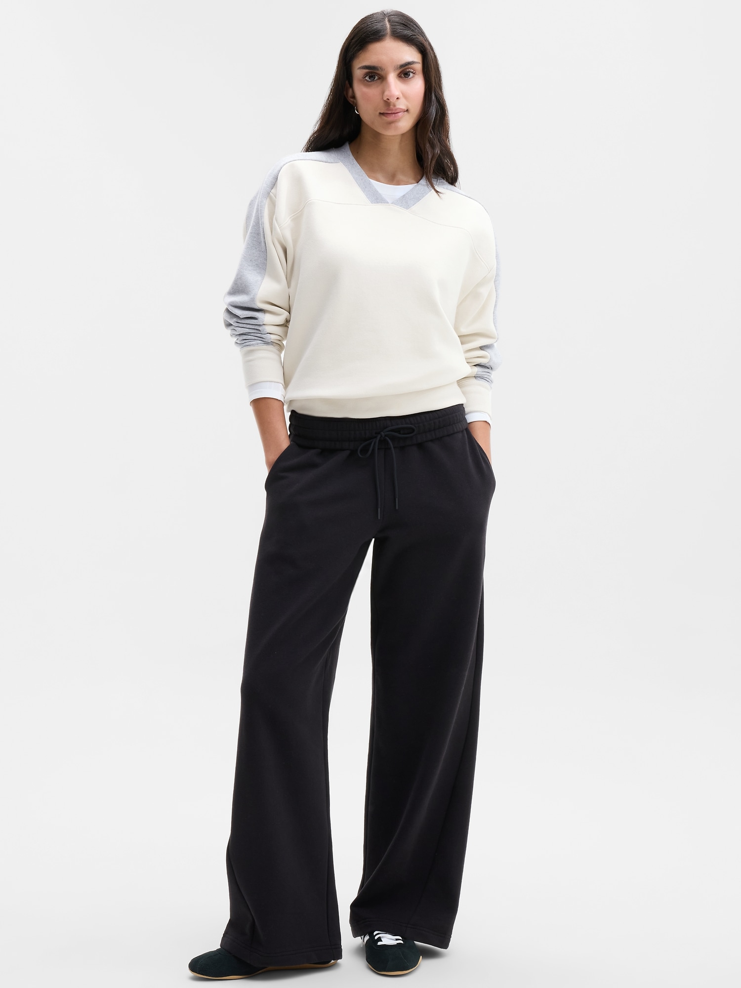 Forever Fleece V-Neck Sweatshirt