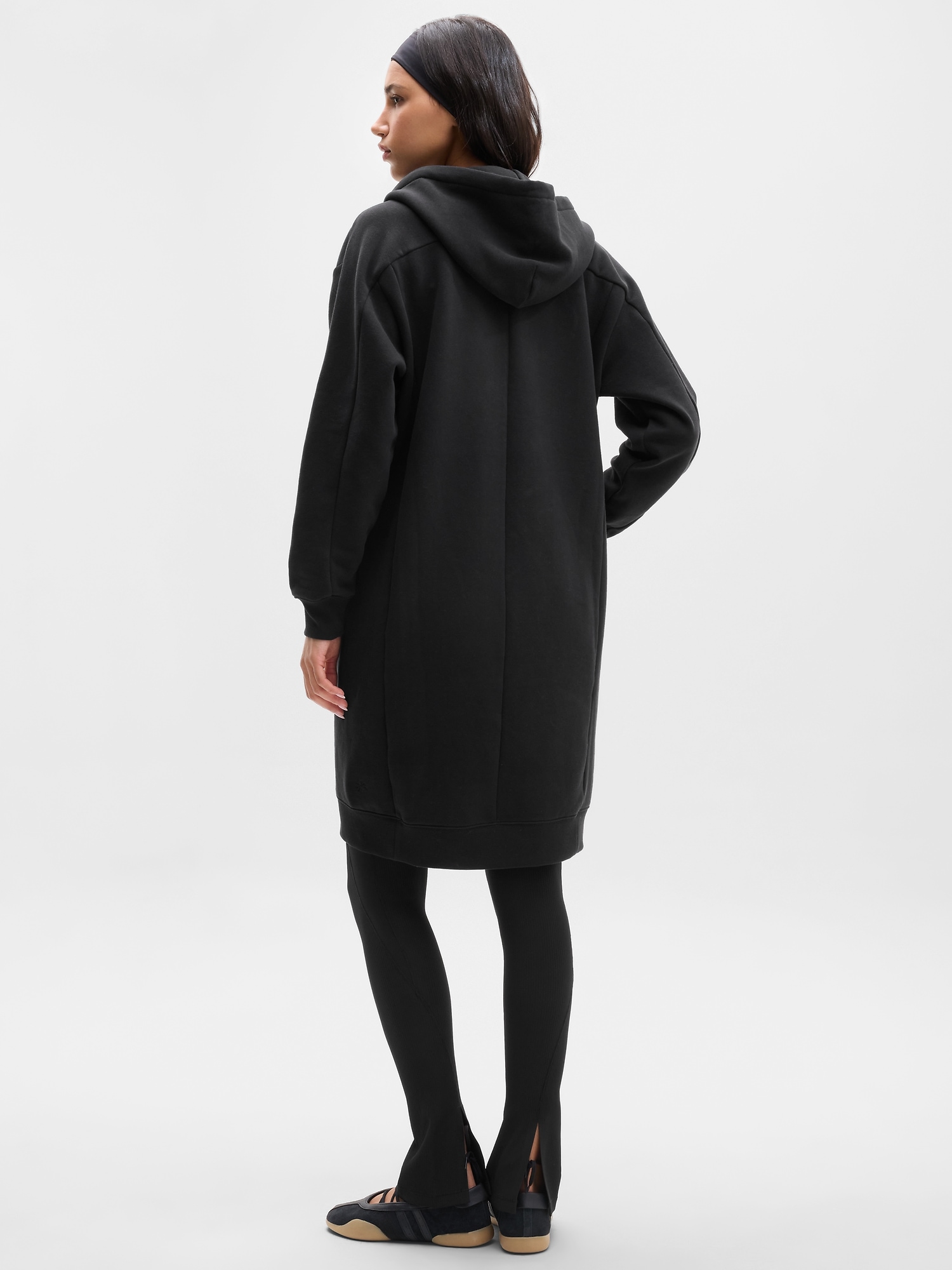 Женские куртки Athleta Forever Fleece Long Full Zip, цвет: Чёрный — фото 3