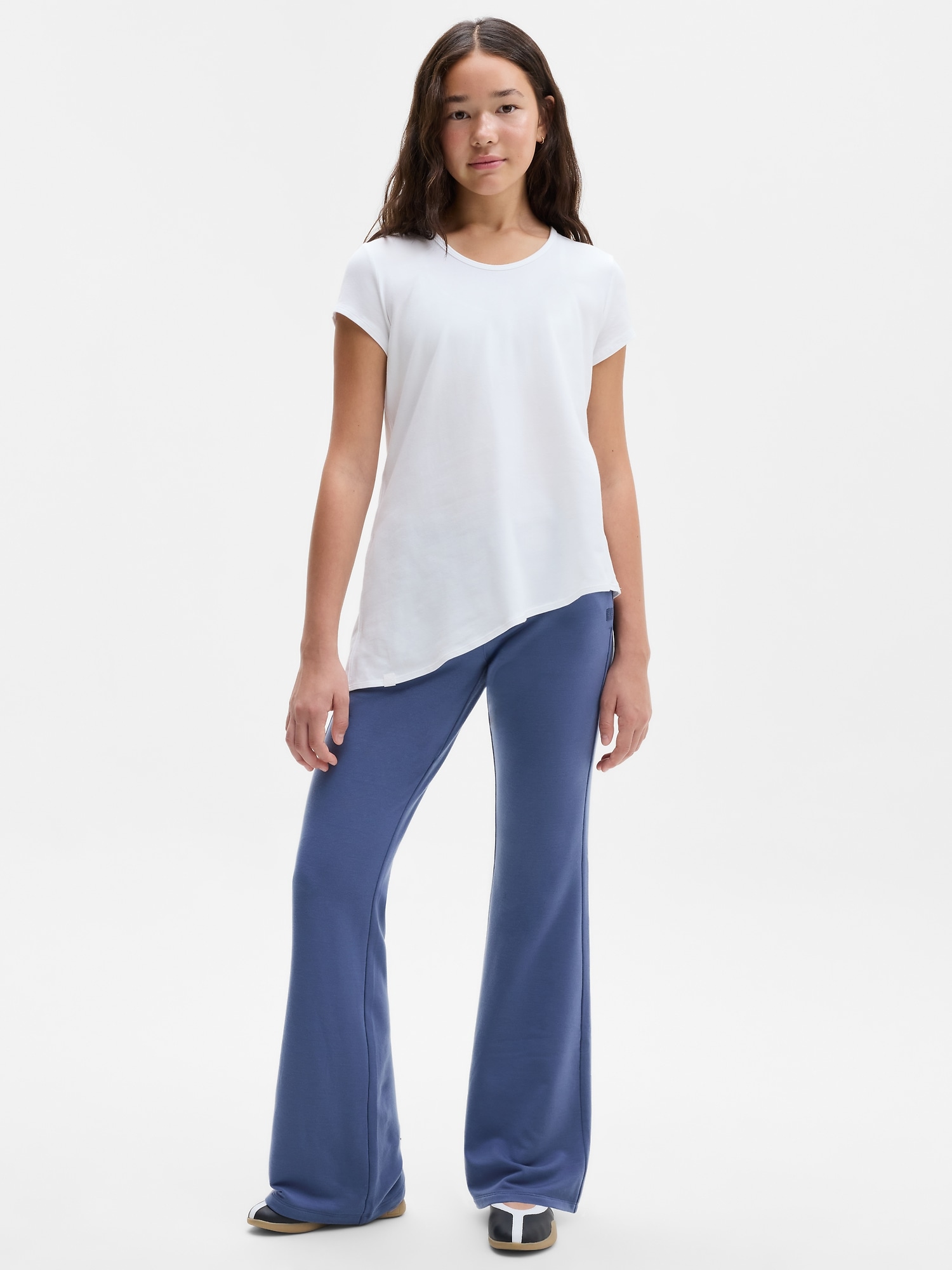 Athleta Girl Right Moves Asymm Babydoll Tee