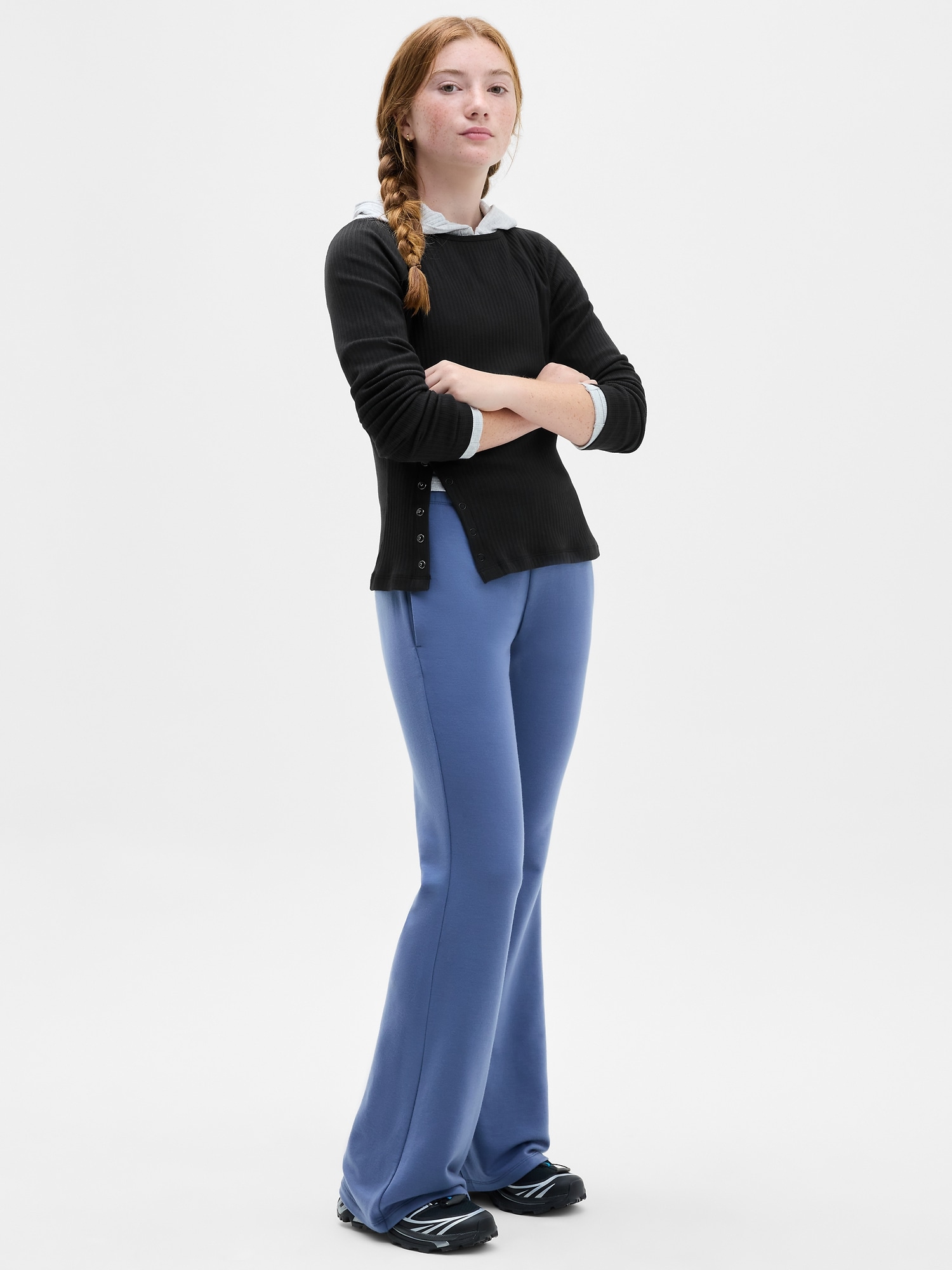 Athleta Girl Right Moves Asymm Rib Top