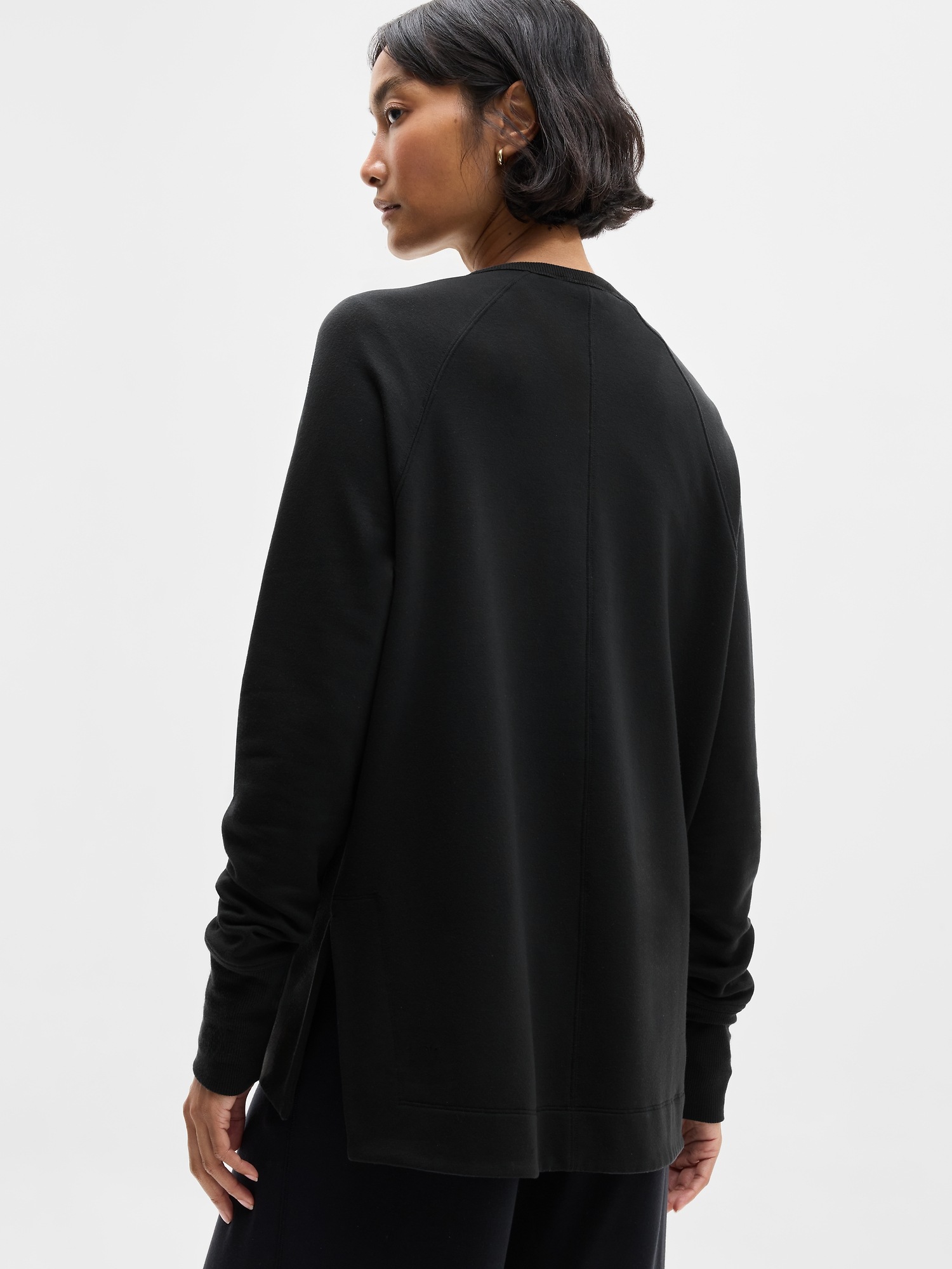 Женская толстовка Athleta Coaster Luxe Recover, цвет: Чёрный — фото 3