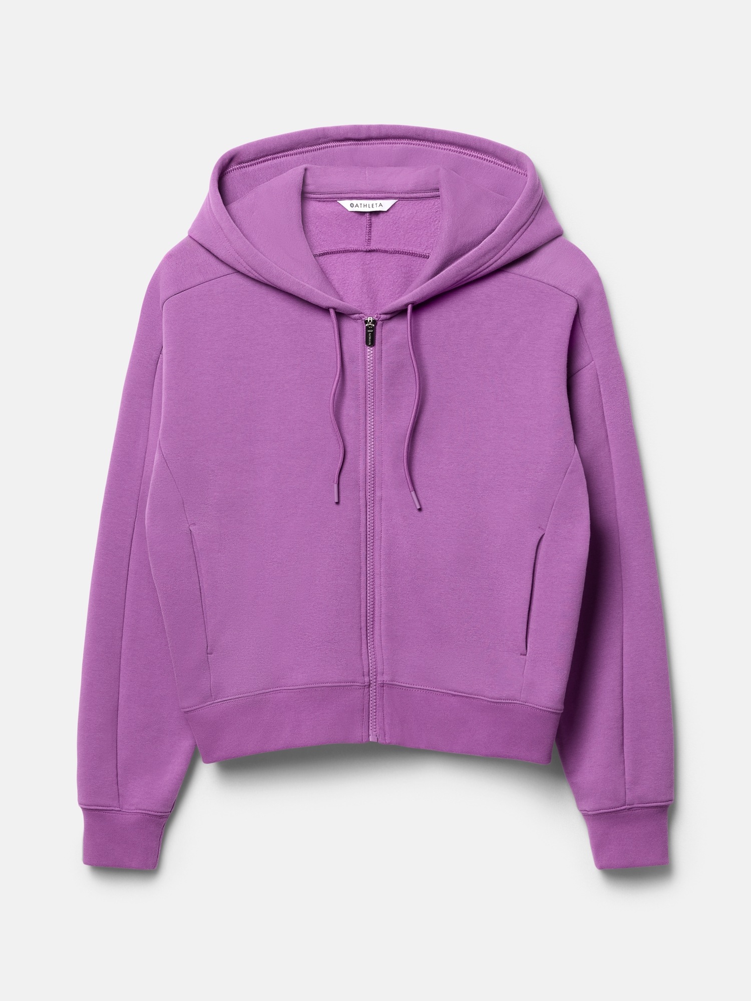 Женская толстовка Athleta Forever Fleece Classic Full Zip, цвет: Azalea — фото 5