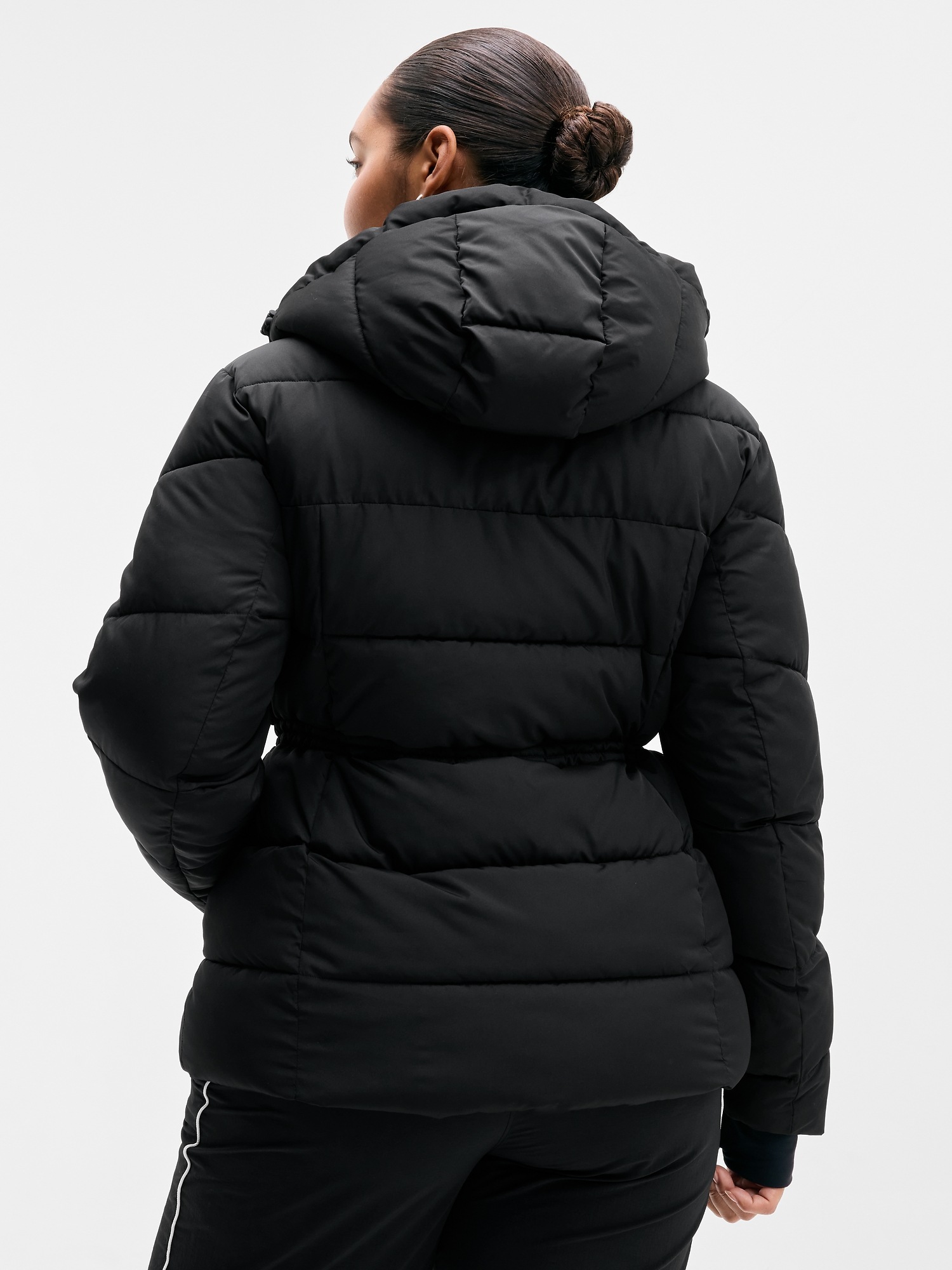 Женская куртка Athleta Elemental Puffer, цвет: Чёрный — фото 5
