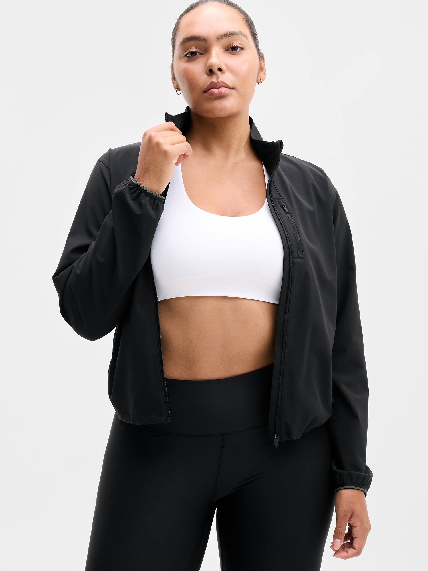 Женская куртка Athleta Sprint Finish, цвет: Чёрный