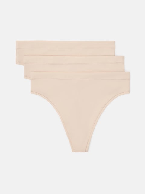 BodyMove High Rise Thong Underwear 3-Pack