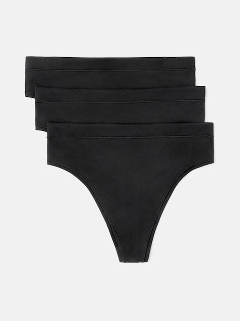 BodyMove High Rise Thong Underwear 3-Pack