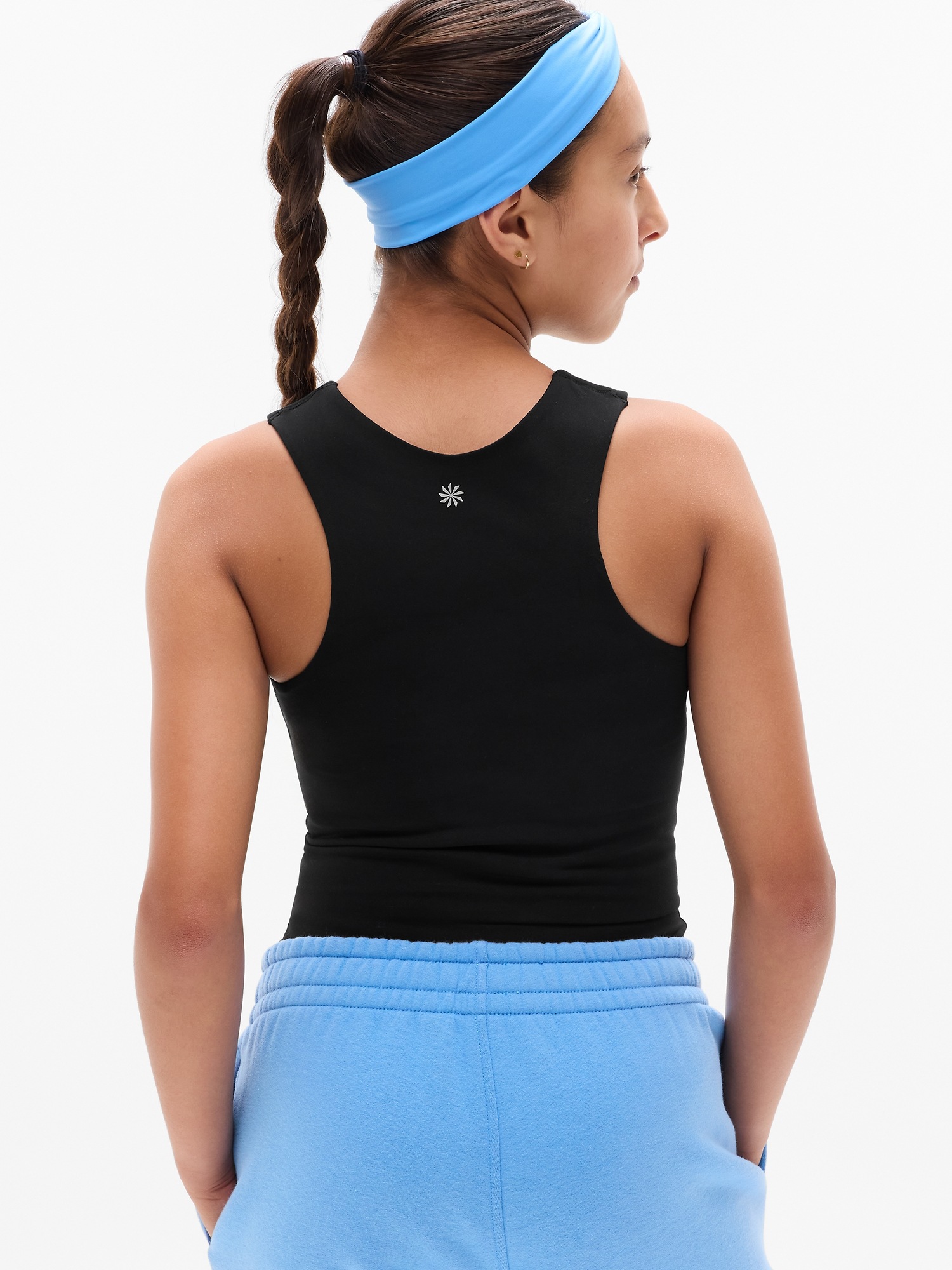Бра для детей, удлинённый крой — Athleta, цвет: Чёрный — фото 3