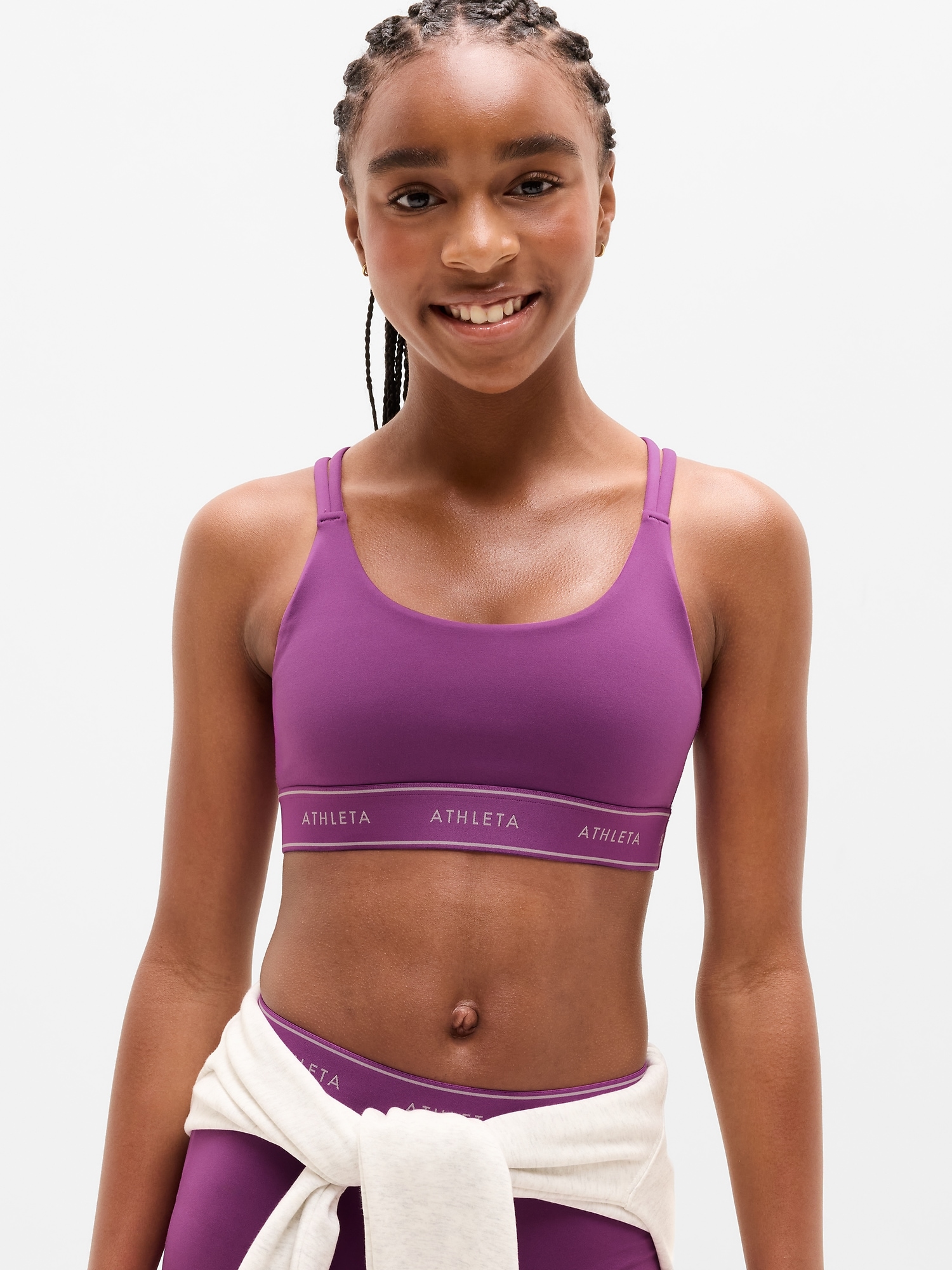 Бра Speed для детей — Athleta, цвет: Azalea — фото 2