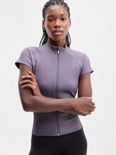 Reset Rib Full Zip Tee