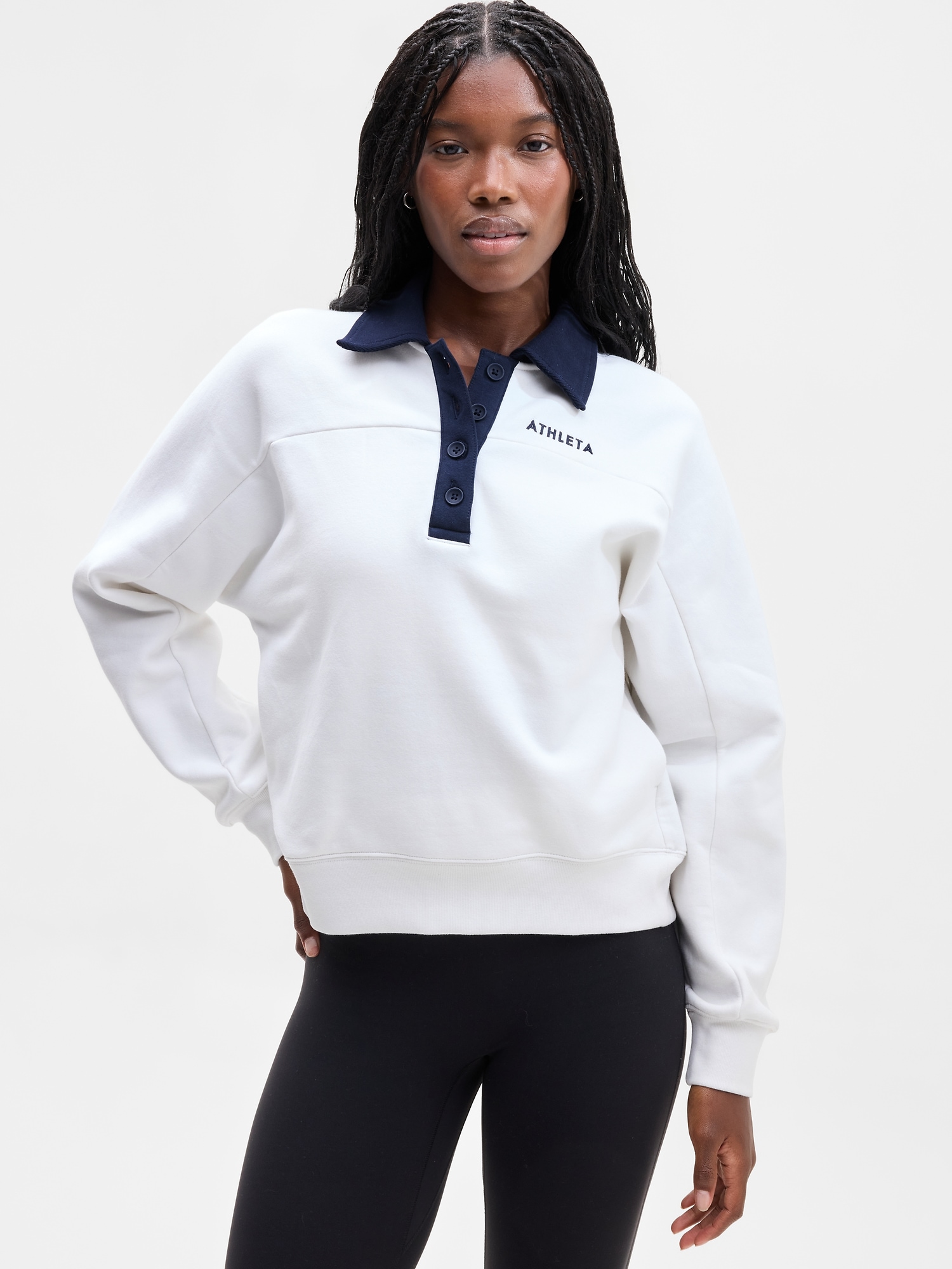 Forever Fleece Rugby Sweatshirt