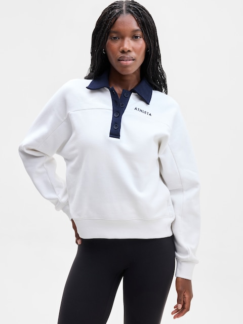 Forever Fleece Rugby Sweatshirt