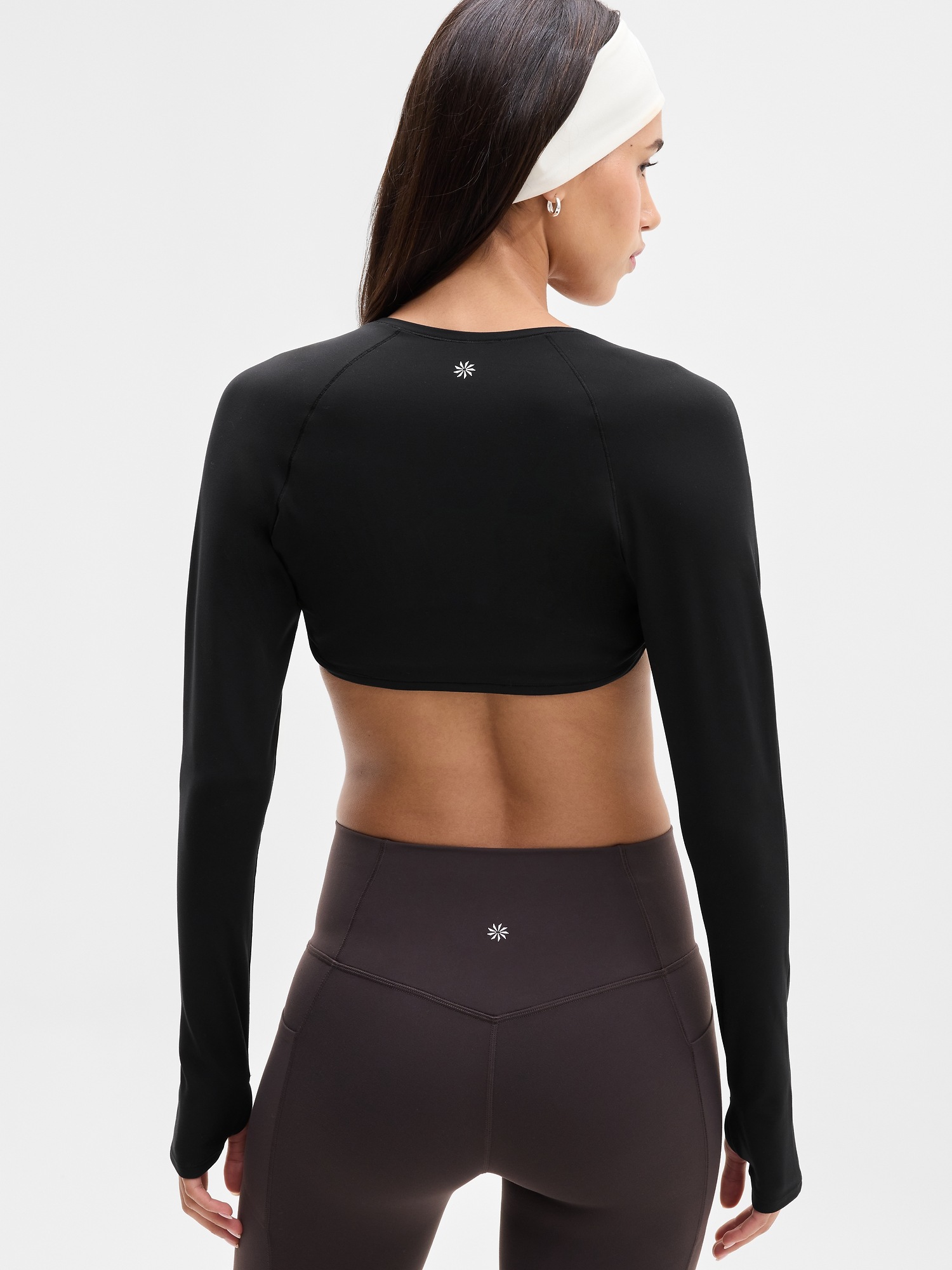 Женские болеро Athleta Transcend Shrug, цвет: Чёрный — фото 3