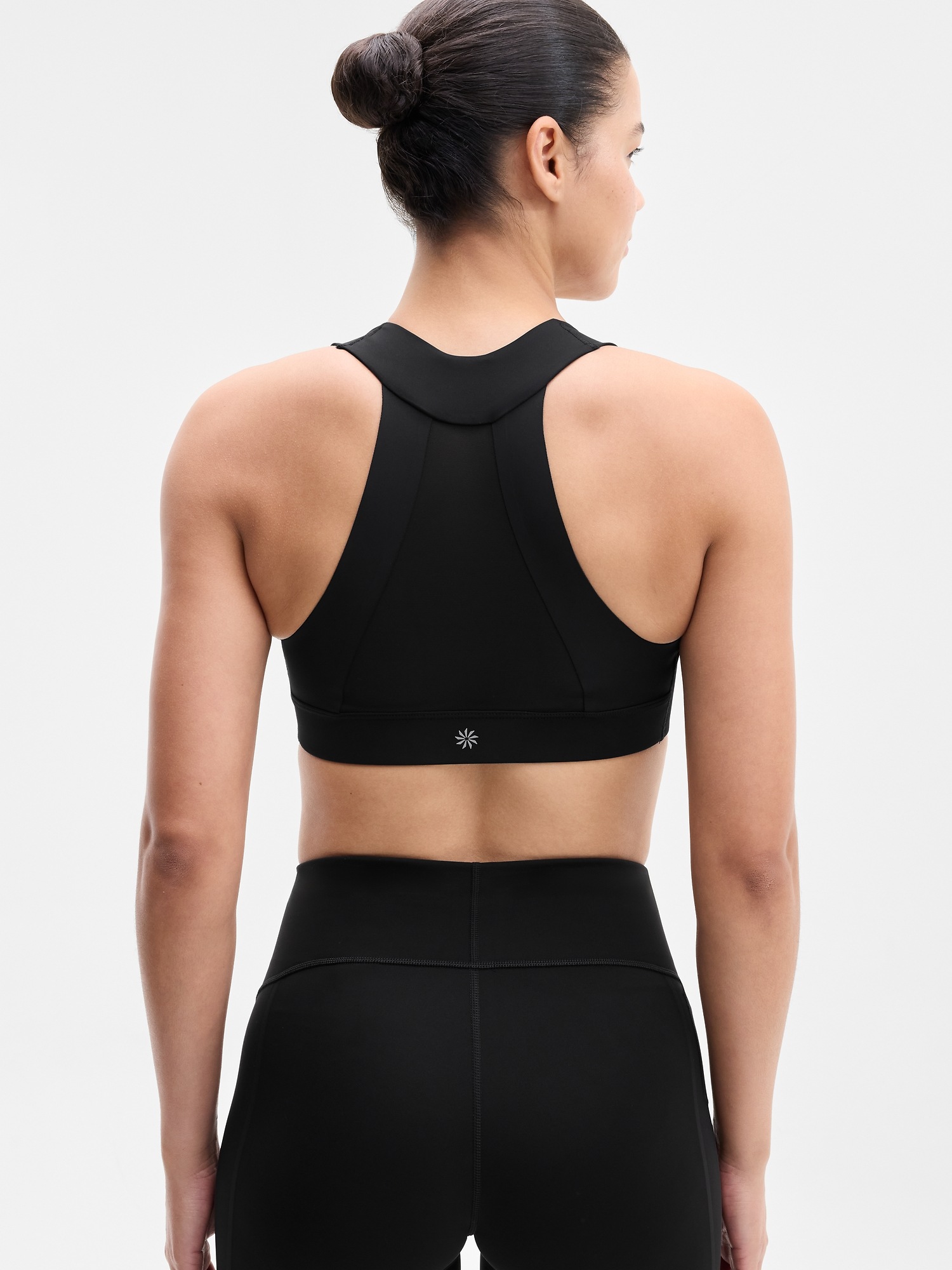 Бра All Out A-C, сетка — Athleta, цвет: Чёрный — фото 3