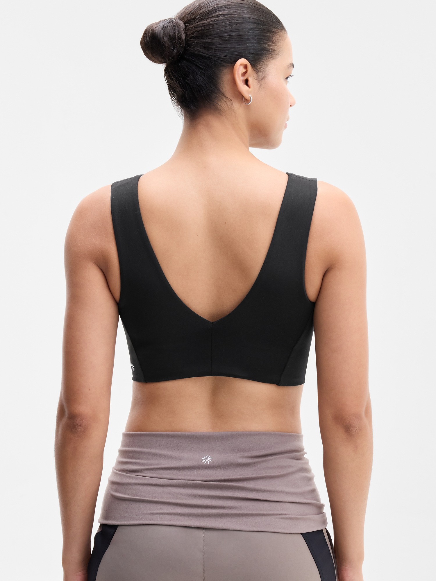 Бра Transcend A-C, удлинённый крой — Athleta, цвет: Чёрный — фото 3