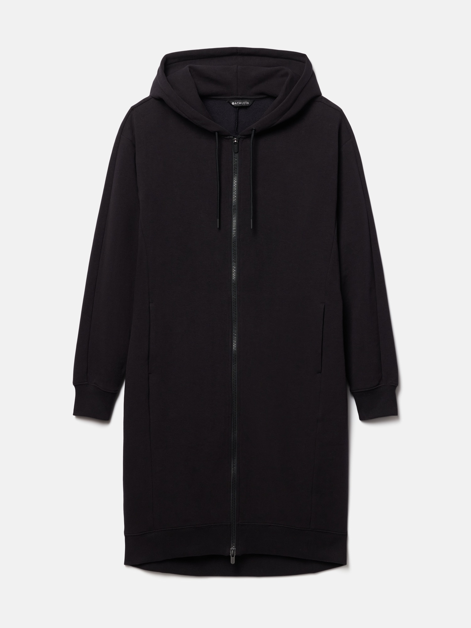 Женские куртки Athleta Forever Fleece Long Full Zip, цвет: Чёрный — фото 6