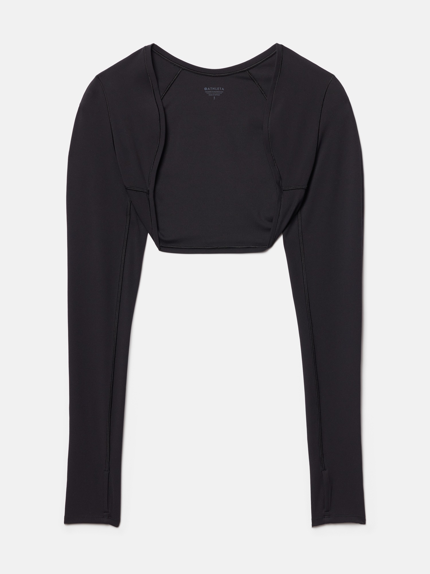 Женские болеро Athleta Transcend Shrug, цвет: Чёрный — фото 4