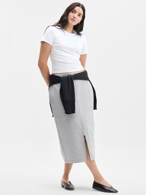 Form Knit Midi Skirt