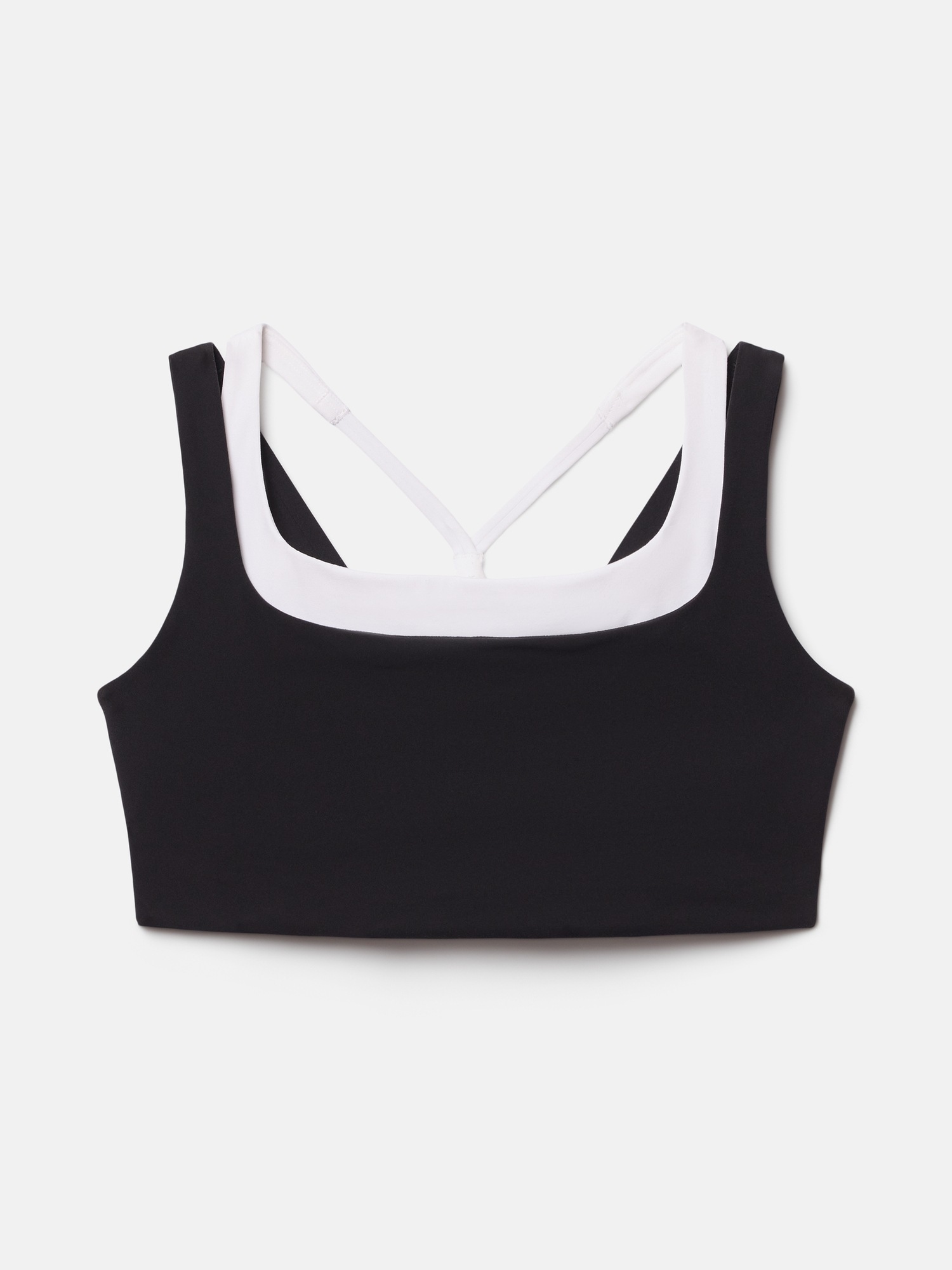 Спортивное бра D-DD — Athleta, цвет: Чёрный / Белый — фото 4